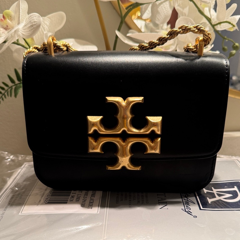 Tory Burch Black Crossbody Bag with Gold Accent - Picture 2 of 5